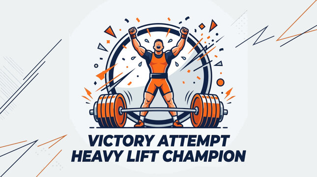 Champion Athlete Celebrates Heavy Lifting Victory With Barbell Triumph