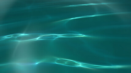 Naklejka premium Abstract teal wave pattern with blurred light effects creates a flowing atmospheric background texture gradient soft smooth organic
