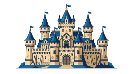 Fairy Tale Castle Illustration © oka