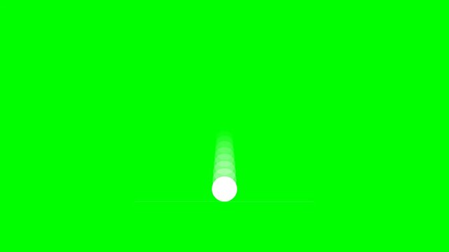 Loading water drop teardrop icon on green screen overlay