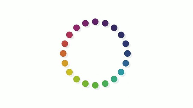 Colorful Loading Screen with Circular Progress Indicator