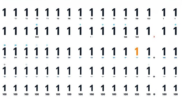 One Digit Pattern with Orange Anomaly.