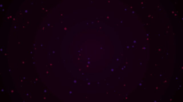Abstract Microscopic Animation of Red and Blue Cells Floating and Dividing in Cellular Mitosis
