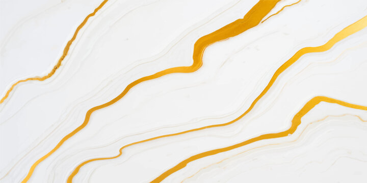 White Marble Vector Background with Elegant Gold Veins Luxury Stone Texture Modern Design Projects