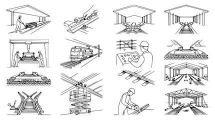 Railway Engineering and Maintenance: Train Workshop, Track Repair, and Infrastructure Development © Kejar