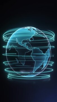 Global Digital Supply Chain Network Background