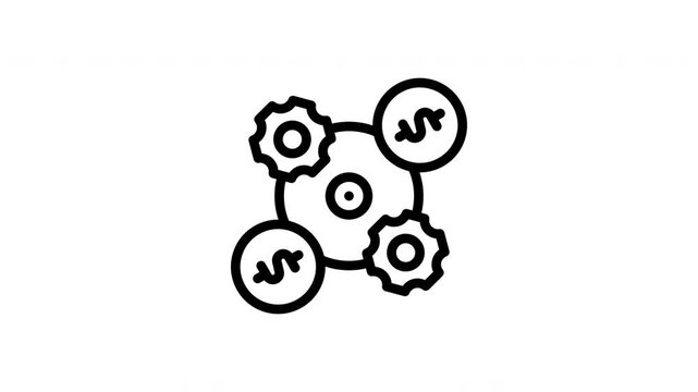 network minimalist stroke animation