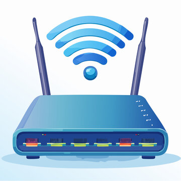 Wireless network router with high speed signal connection internet wireless