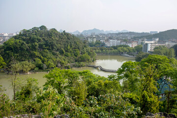 Fototapeta premium Guilin cityscape, Guangxi province, China