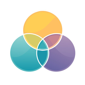 Flat color wheel gradient vector