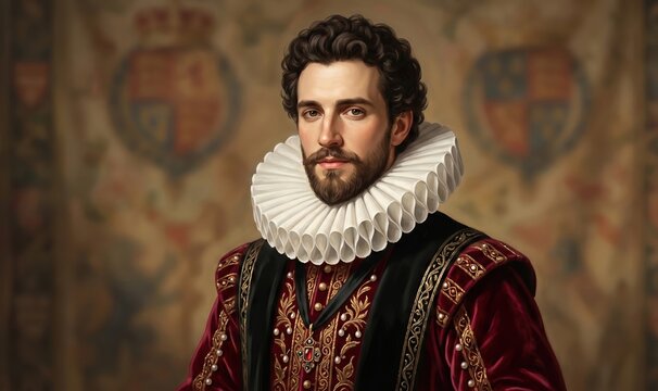 Elizabethan Courtier Ruffled Collar