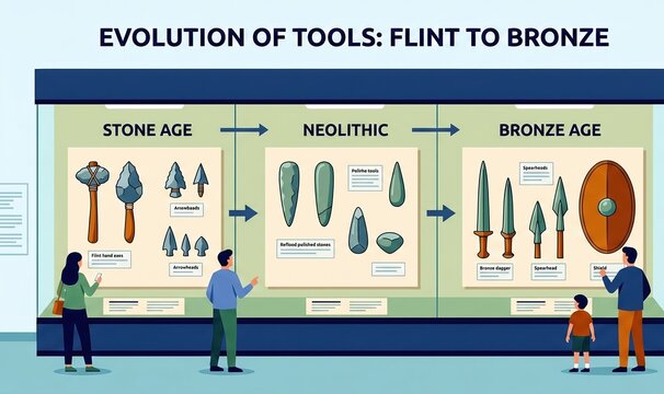Human Evolution Tools Exhibit