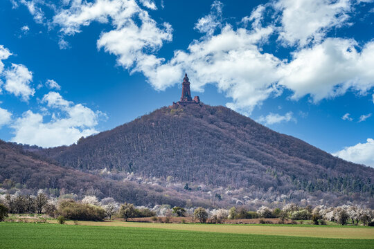 A view of the Kyffh&auml;user Monument from above near Kelbra