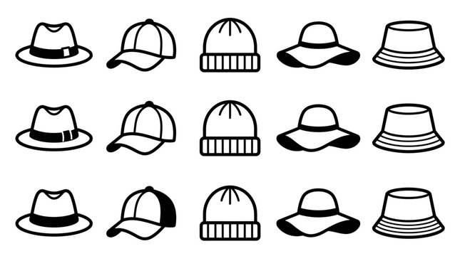 Variety of Headwear Hats.