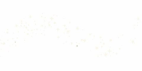 diagonal trail of scattered golden stars on transparent background star sparkle twinkle astronomy cosmic space vector © Titul