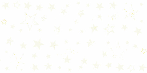 scattered golden stars on white background pattern celestial sparkle astronomy cosmic design ornament decoration graphic element © Asit