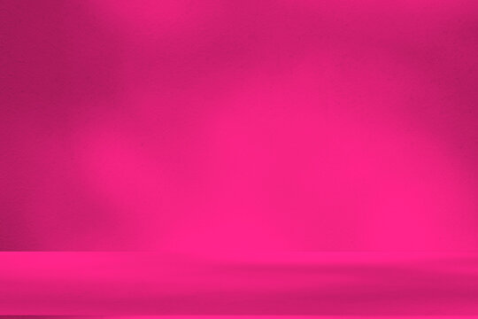 Wall interior background, studio and backdrops show products.with shadow from window color pink background for text insertion and presentation interior decoration	
