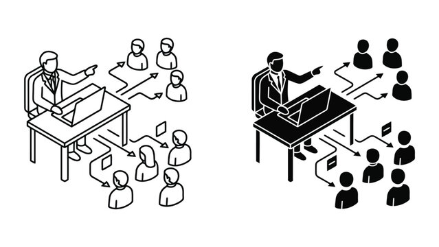 Corporate information dissemination and internal communication with communicatio