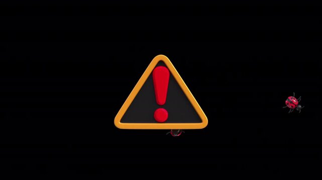 Bug Warning Alert Animation