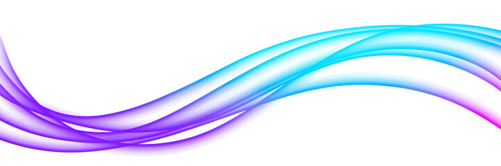 Obraz premium Abstract Light Wave Gradient Purple Cyan Backdrop