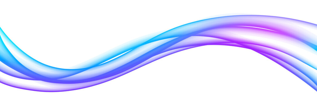 Purple Blue Flowing Ribbon Technology Abstract Concept