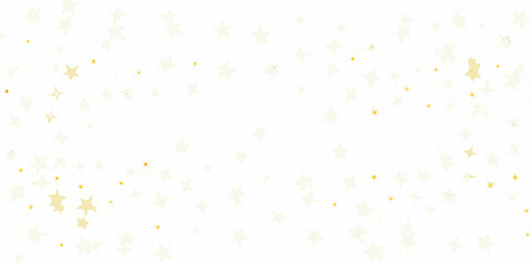 scattered golden stars on white background sparkling astronomy cosmic celestial pattern design ornament decoration festival holiday © PabanBiswas