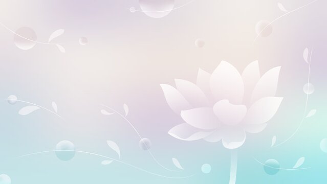 Abstract 10K Pastel Lotus Background, Wellness and Relaxation Concept, 300 DPI Print Ready