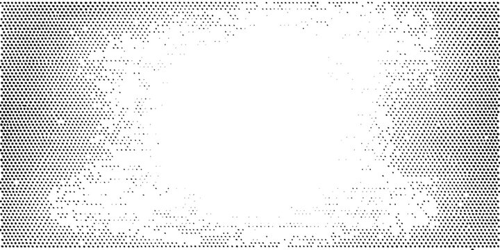 dot matrix pattern on white background dots grid monochrome black abstract texture frame border geometric design