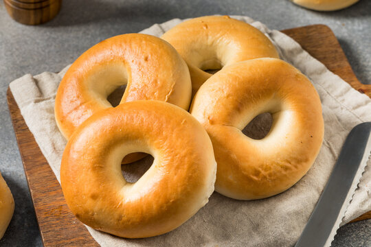 Organic Homemade Plain Bagels