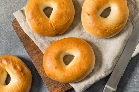 Organic Homemade Plain Bagels