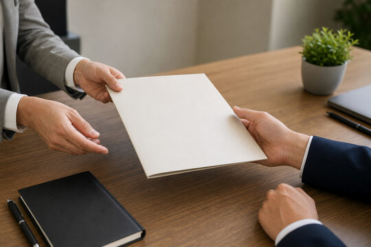 Business Partnership Folder Exchange
