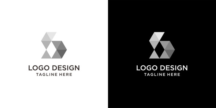 Modern Geometric Hexagon Logo Design with Abstract Polygon Vector Icon for Corporate, Technology and Construction Brand Identity