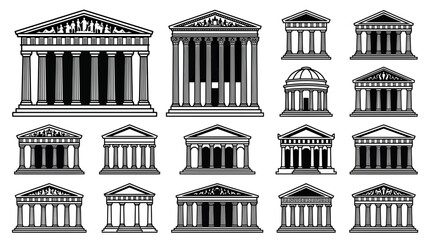 Ancient Greek Architecture Collection: Temples, Columns, Pediments © Apar