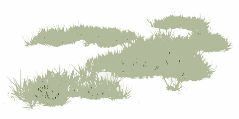 natural scattered grass clusters with varying density vector illustration vegetation landscape botanical greenery outdoor environment ecology design graphic artwork pattern texture © Lalin