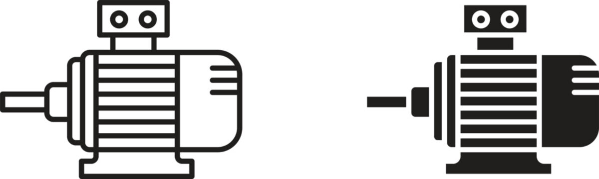 Electric motor icon for website projects