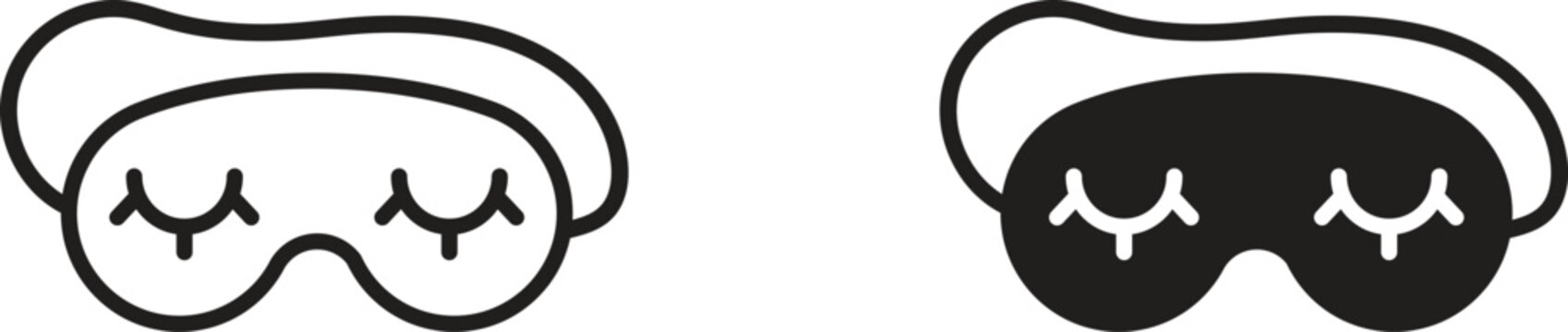 Eye mask icon for website projects