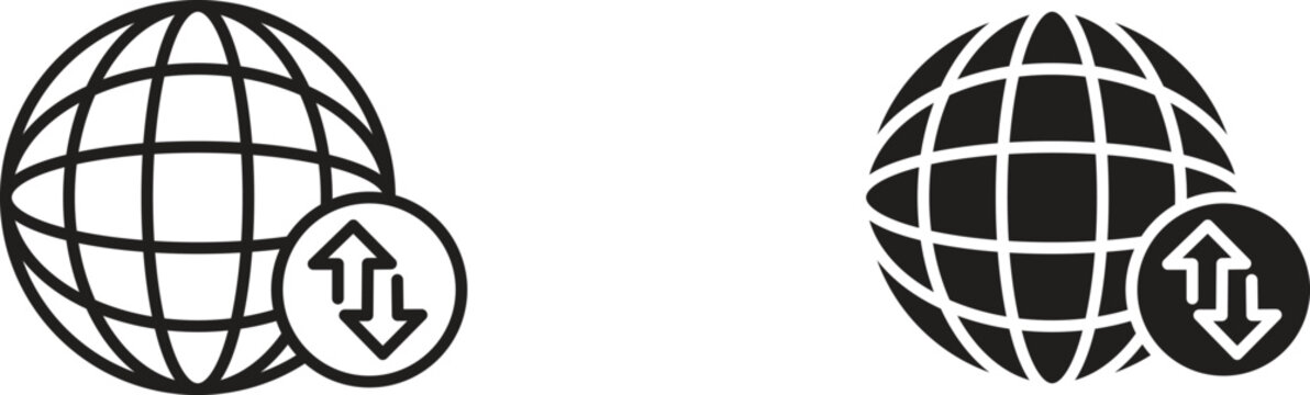 Import and export icon for website projects