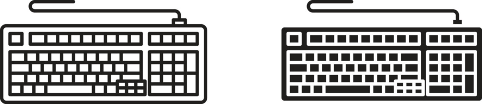 Keyboard icon for website projects