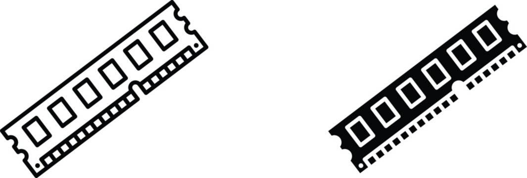 Ram memory icon for website projects