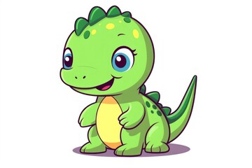 Fototapeta premium Dinosaur reptile cartoon animal.