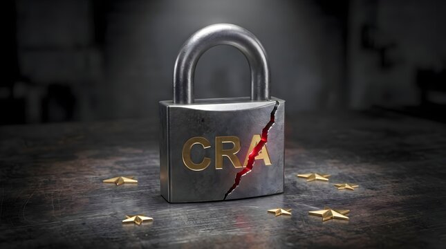 Cracked CRA Padlock Representing EU Cyber Resilience Act Security Vulnerabilities