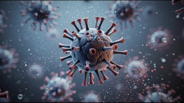 Coronavirus particles in a digital environment 1.