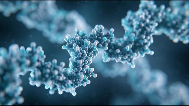 DNA Double Helix Structure Closeup 1.