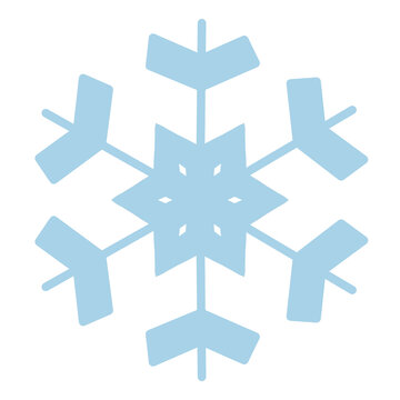 Snowflake icon illustration for winter season, holiday and xms decoration