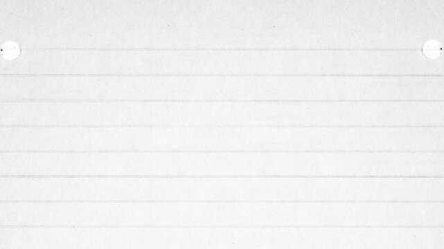 Unfolding White Paper Overlay Transition.Stop motion of creased lined paper revealing an abstract surface over a black background.