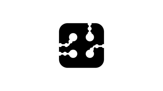 A decorative pattern icon with four symmetrical ornamental squares arranged in a grid showing floral tile design