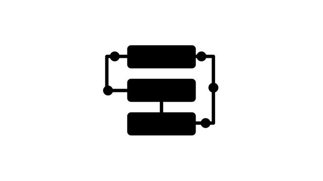 A horizontal rack or shelf component icon with connecting brackets representing a server rack or equipment mount diagram