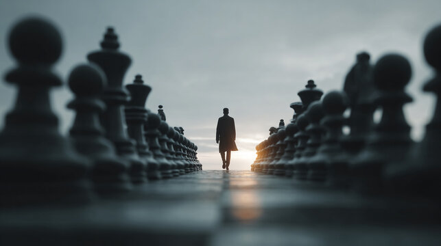 Long horizon business strategy concept expressing focused leadership ambition organizational alignment opportunity discovery and disciplined growth planning for sustainable competitive advantage