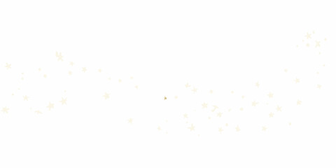 diagonal trail of scattered golden stars on white background star sparkle twinkle astronomy cosmic pattern vector © Bithi