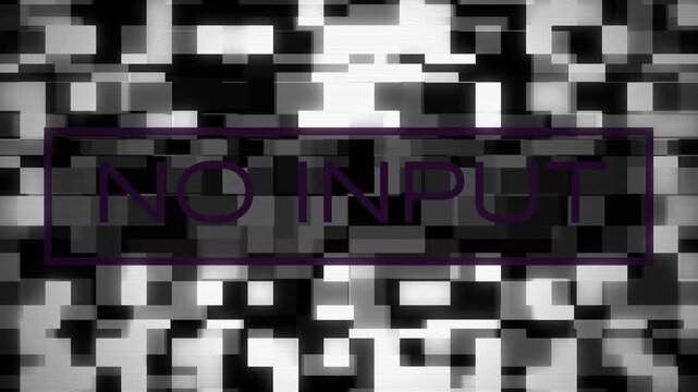 Television static noise on black and white screen
